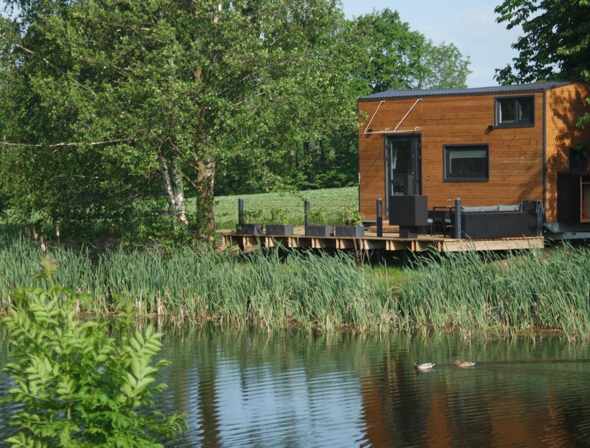 Tinyhousebeidresden 1 - Direkt Am Naturteich - Naehe Saechsische Schweiz, Dresden Grossharthau Екстер'єр фото